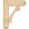 Ekena Millwork Westlake Craftsman Rough Sawn Bracket w/ Offset Brace, Douglas Fir, 6"W x 16"D x 20"H BKT0604X16X20WTL04RDF - alternate 3
